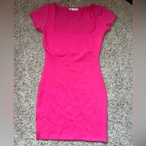 Zara pink bodycon dress